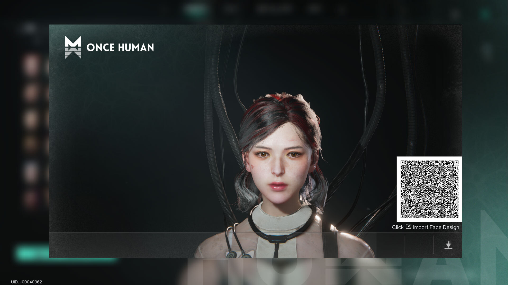 Once Human Type 2 Character Presets with QR Codes Character Creators